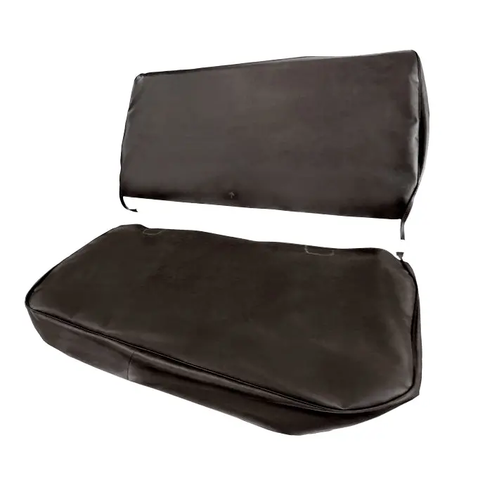 New 1961-1971 D & W Series 2-Piece Vinyl Bench Seat Cover Set - Black - N2pvbsgh-B 1