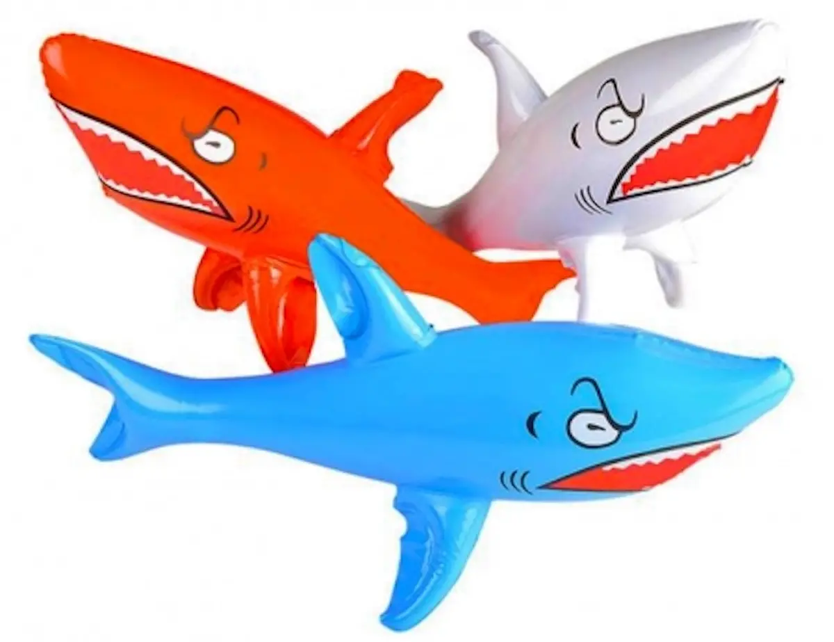24 Inch Inflatable Shark (Sold By The Piece Or Dozen) 1