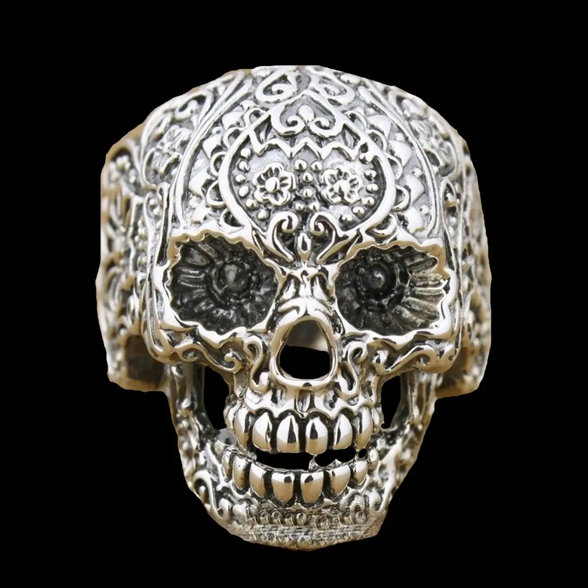 Silver Sugar Skull 1
