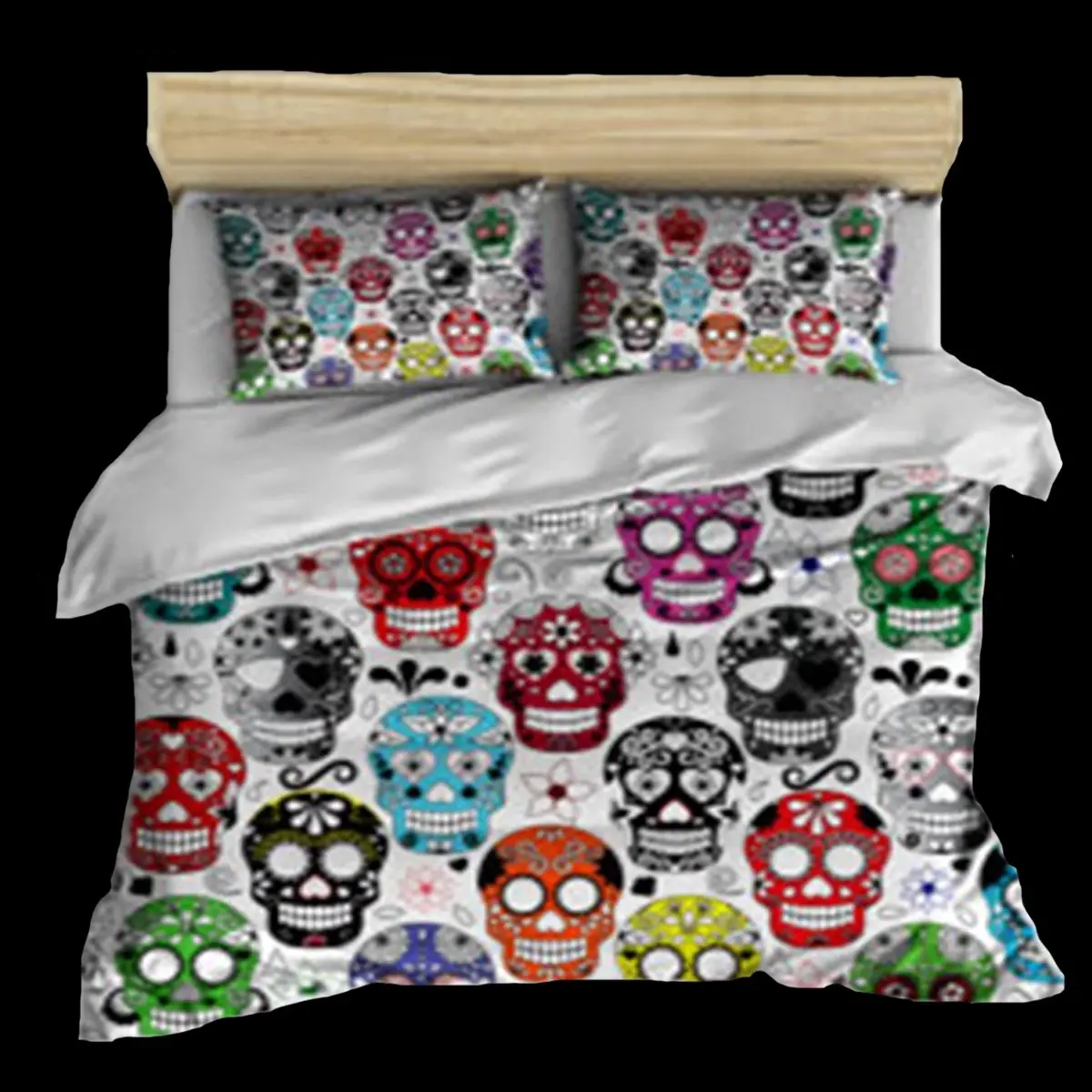 Sugar Skull Duvet Cover 1