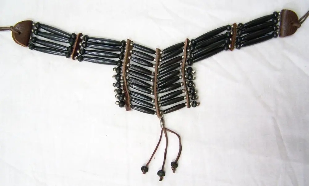Small Indian Style Buffalo Bone Breast Chest Plate 1
