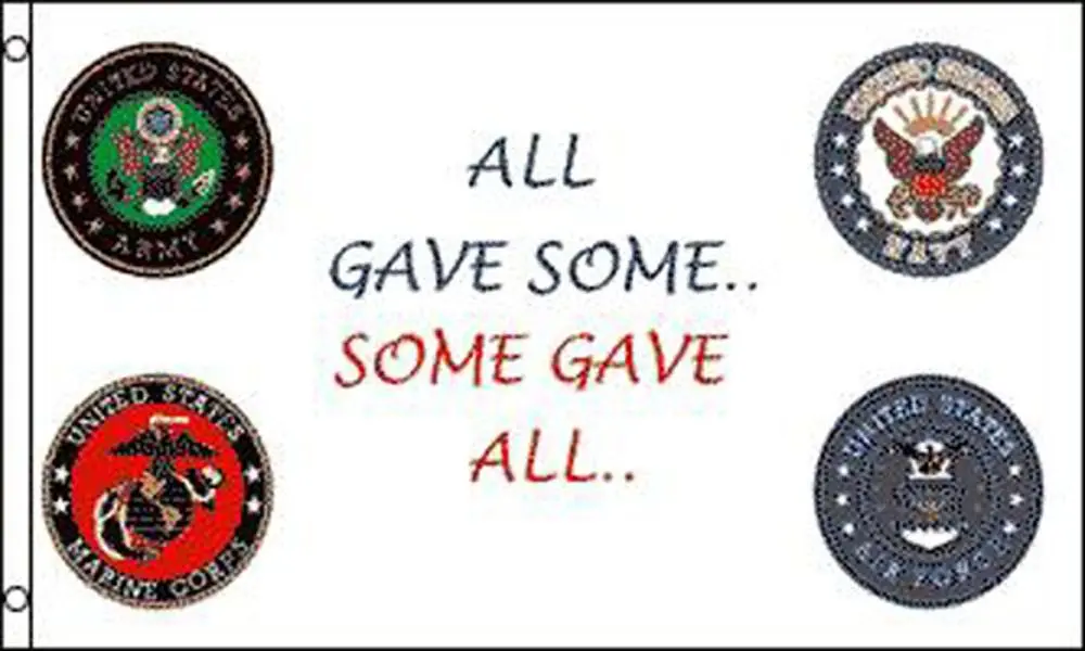 All Gave Sme 4 Emblem Military (3Ft X 5Ft) Flag 1