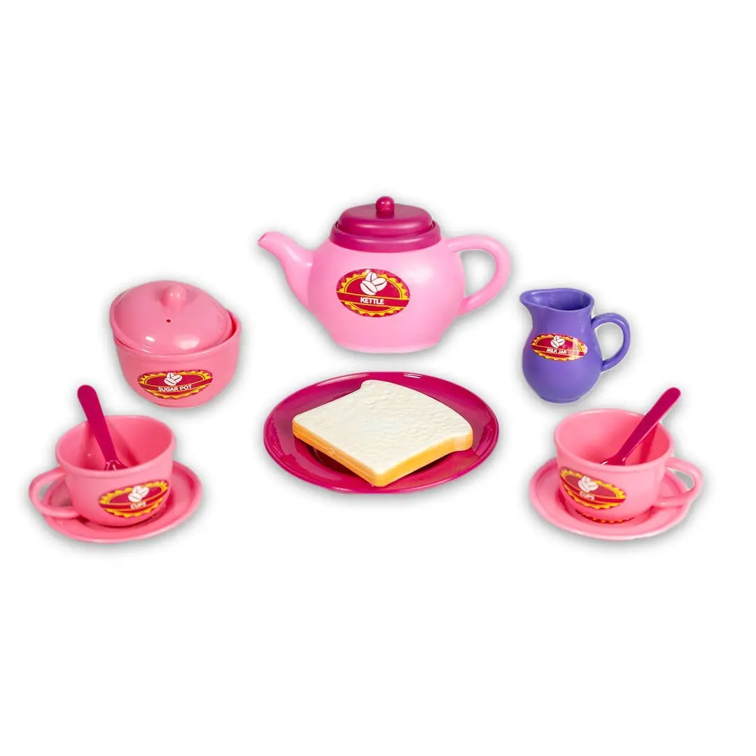 Ratna's Premium Quality Tea Party Set For Kids. 14Durable Plastic Pieces, Safe And Bpa Free For Childrens Tea Party And Fun 2