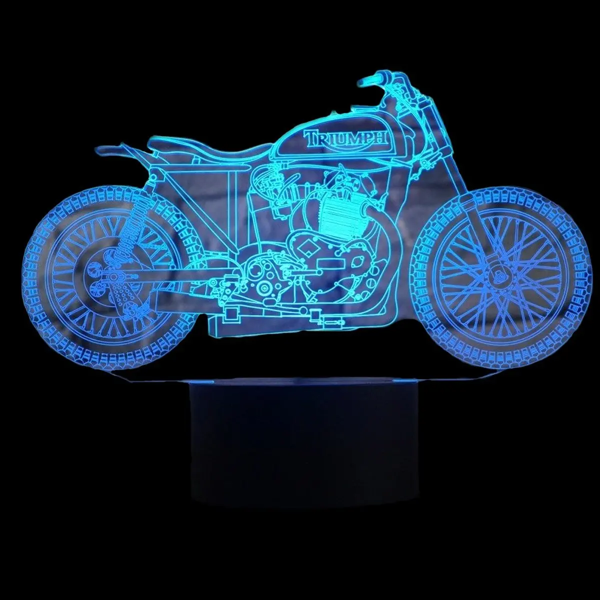 Vintage Motorcycle 3D Lamp 1