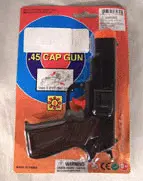 Black Plastic 45 Mag 8 Shot Cap Gun 1