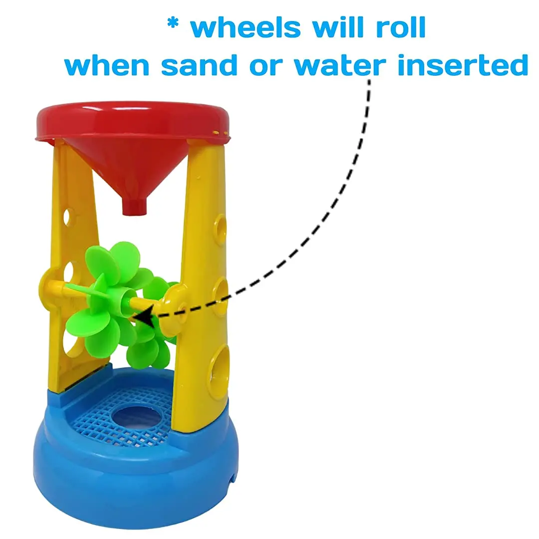 Ratna's Wheelie Beach Play Set For Kids/Toddlers Beach Toys Set Sand Game For Kids To Play At Beach - 6 Pcs Multicolor 2