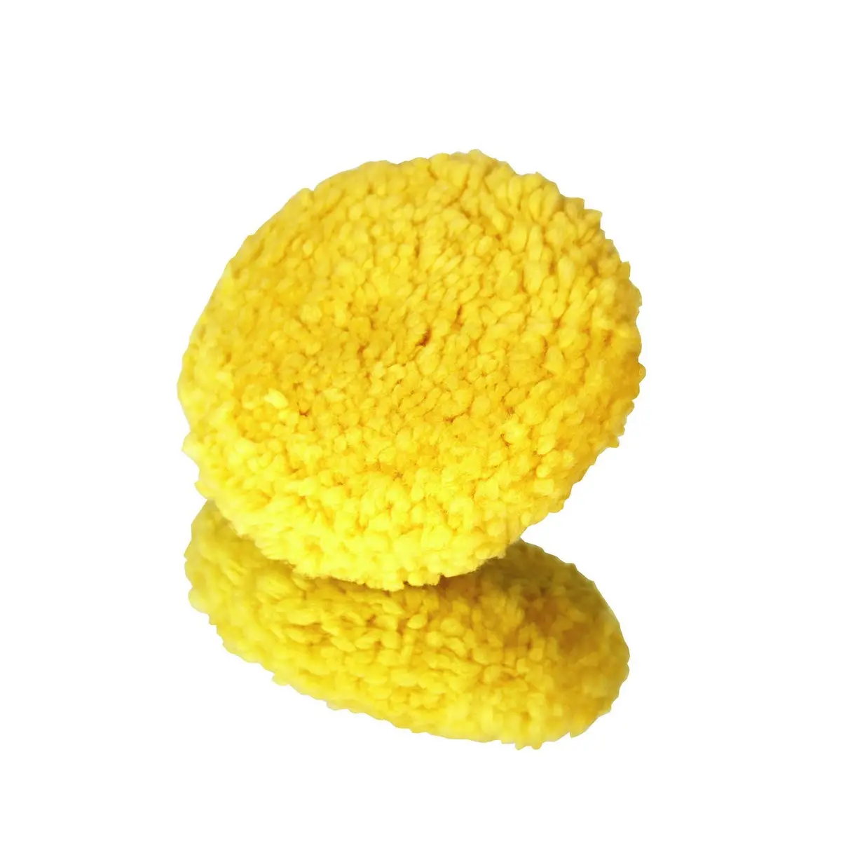 Double-Sided Yellow Wool Buffing Pad 1