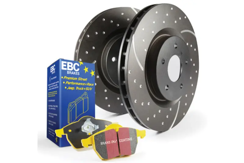 Ebc Yellowstuff S5 Brake Kit – Premium Pads And Gd Grooved Rotors 1