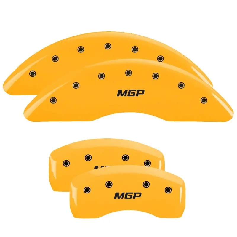 Mgp Engraved I-Vtec Caliper Covers – Front & Rear, Yellow Finish With Black Char For 2017 Acura Rdx 1