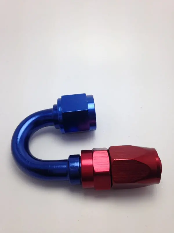 Fragola -10An Female To -8An Male 180° Reducing Hose Fitting – Red Anodized 1