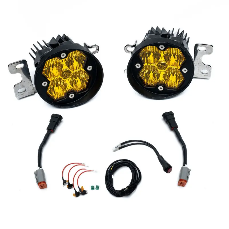 Baja Designs Squadron Sport 2.0 Fog Light Pocket Kit – Amber Led, Compatible With 2014–2019 Highlander & 2016–2021 Rav4 1