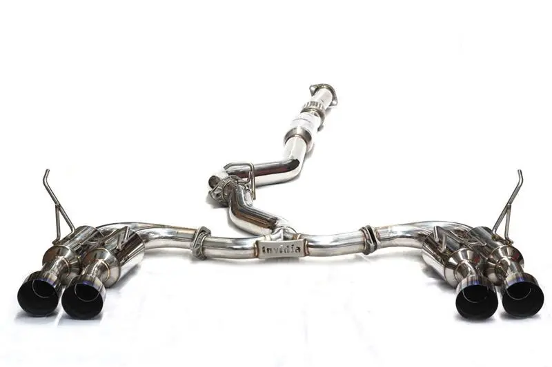 Invidia Gemini/R400 Cat-Back Exhaust System – Single Stainless Steel Tip, Fits 2012+ Subaru Brz/Fr-S 1