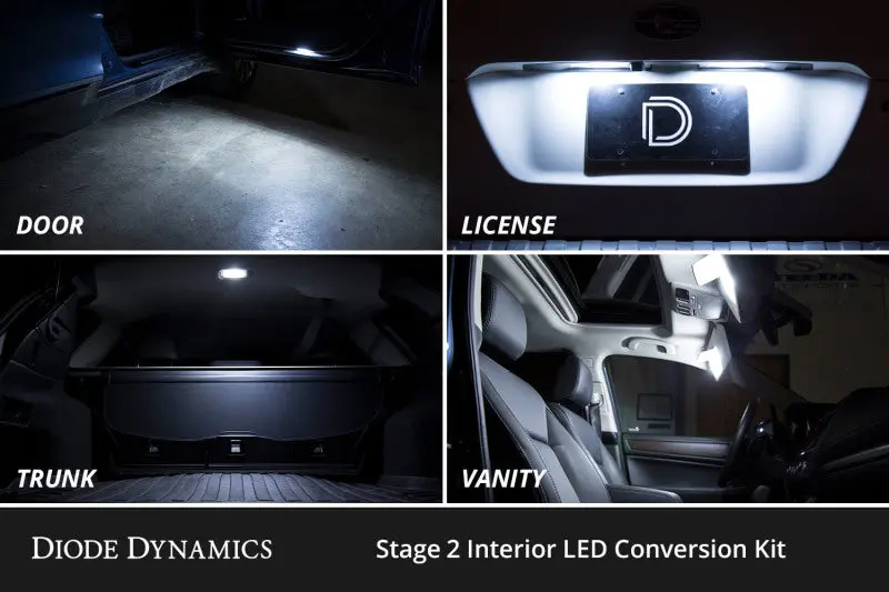 Diode Dynamics Interior Led Upgrade Kit – Cool White Stage 2 For 2014–2019 Toyota Highlander 2