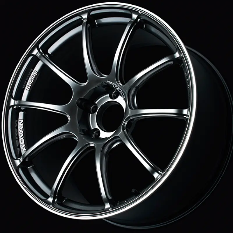 Advan Rzii 19X9.5 Inch Racing Wheel – Hyper Black Finish, +29 Offset, 5X112 Bolt Pattern, 73Mm Center Bore 1
