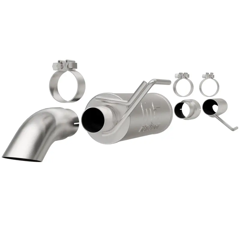 Magnaflow Stainless Steel Cat-Back Exhaust System – 2.5”/3” Dual Tip, Turn-Down Behind Rear Tire For 2015 Ford F-150 5.0L V8 Extended Cab 1