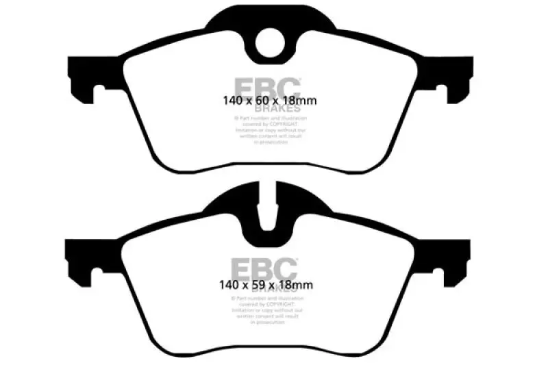 Ebc Greenstuff Front Brake Pads For 2002–2003 Mini Hardtop 1.6L 1