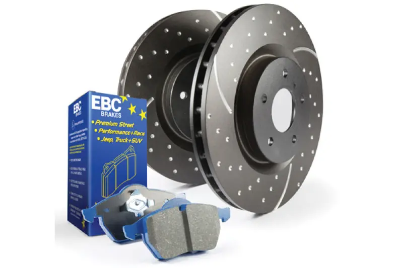 Ebc Bluestuff Brake Kit – S6 Series Pads And Grooved Rotors 1