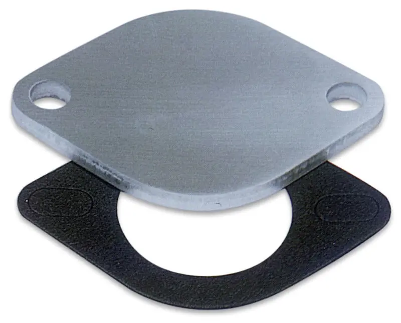 Moroso Aluminum Waterneck Block-Off Plate – 1/2" Port, Fits Chevrolet V8 & 90° V6 Engines 1