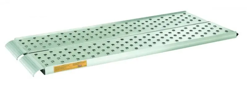 Lund Universal Bi-Fold Loading Ramp – Bright Aluminum Finish 1