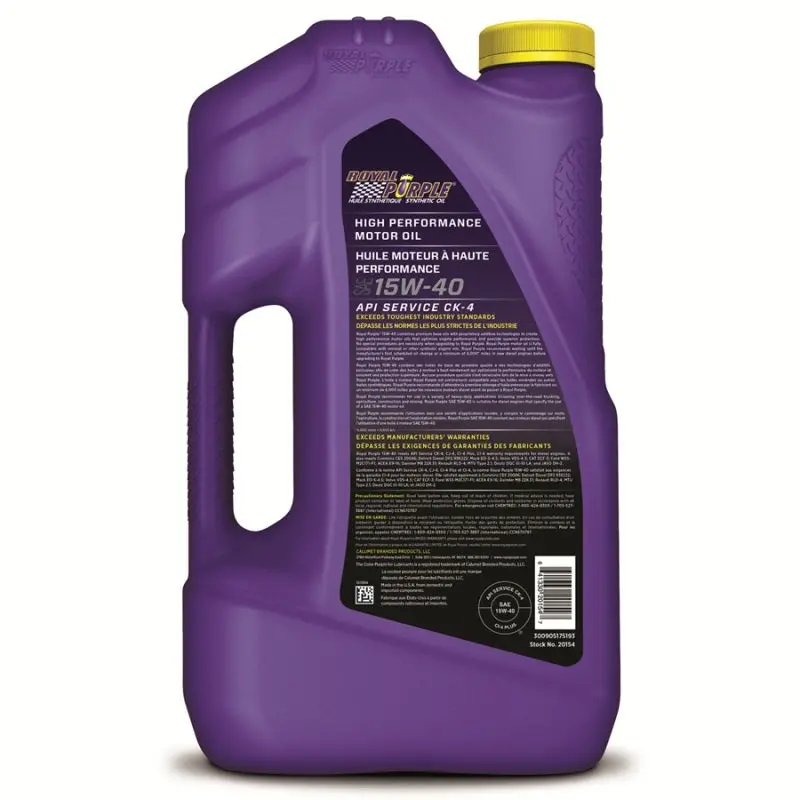 Royal Purple Duralec Super Diesel 15W-40 Motor Oil – 5-Quart Container (Canadian Market) 1