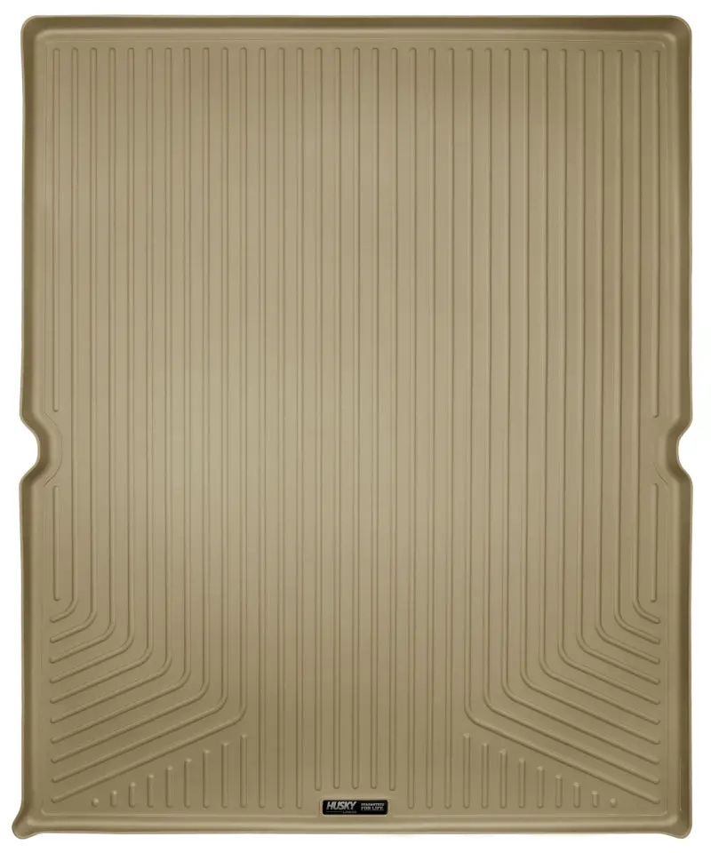 Husky Liners Custom Cargo Mat For 2007–2016 Ford Expedition — Tan Heavy-Duty Thermoplastic 1
