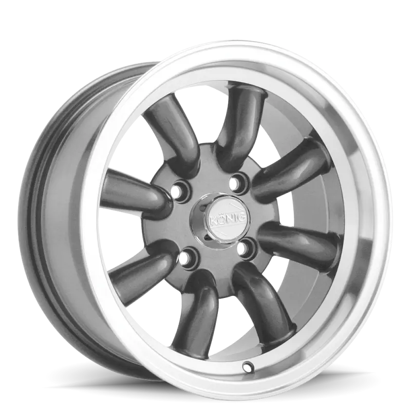 Konig Rewind Alloy Wheel – 16X7 Inches, 4X114.3Mm Bolt Pattern, Zero Offset, Graphite Finish 1