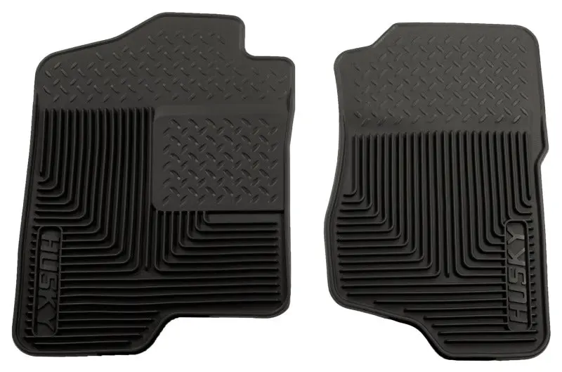 Husky Liners Heavy-Duty Black Floor Mats – Front Fit For 2007–2012 Gm Silverado, Sierra, Tahoe, Yukon & Escalade 1