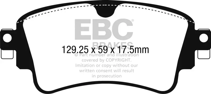 Ebc 17-18 Audi A4 / A4 Quattro / A5 Quattro Yellowstuff Rear Brake Pads 2