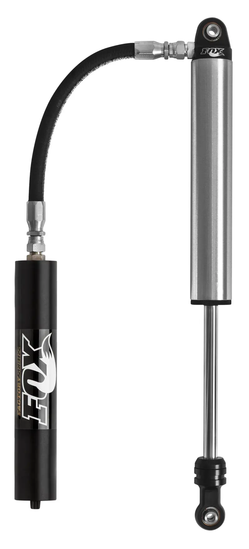 Fox 2.5 Factory Series 8-Inch Remote-Reservoir Coilover Shock – 7/8-Inch Shaft, Long Retainer, Black (Total Chaos) 1