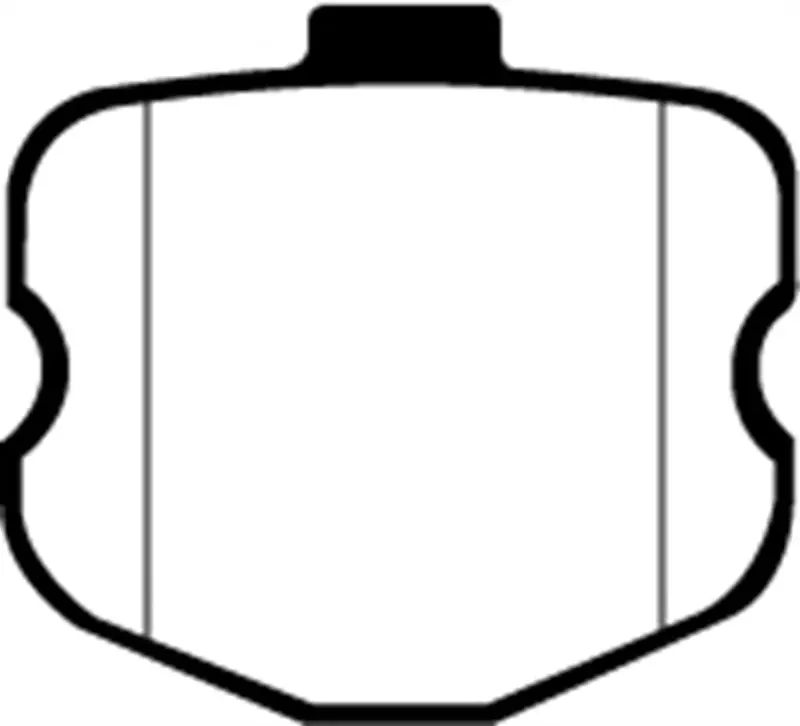 Ebc Redstuff Performance Brake Pads – Rear Axle, Fits 2006–2008 Chevrolet Corvette C6 Z06 (7.0L) 1
