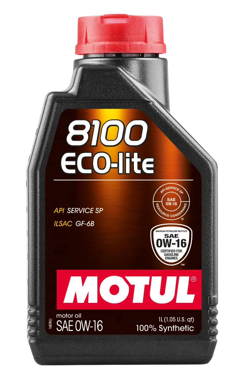 Motul 8100 Eco-Lite 0W-16 Full-Synthetic Engine Oil – 1 Liter 1
