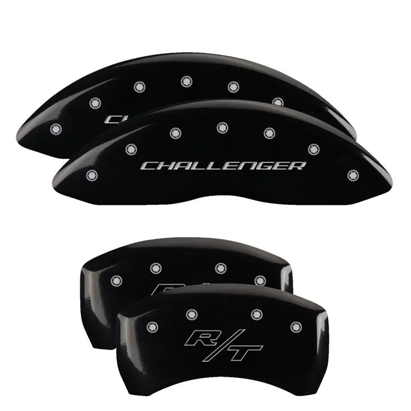 Mgp Engraved Vintage-Style Caliper Covers – Front And Rear, Rt Yellow Finish With Black Contrast 1