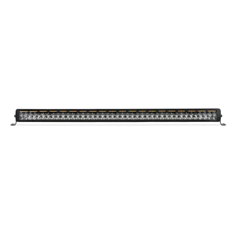 Go Rhino Xplor Blackout Dual-Row Led Light Bar – 40-Inch, Amber Accent Lighting, Side/Track Mount, Matte Black Finish 1