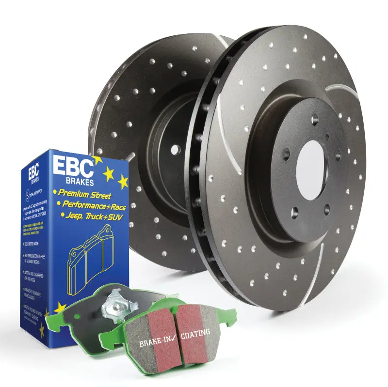 Ebc Greenstuff Brake Kit – S10 Series Pads And Grooved Rotors 1