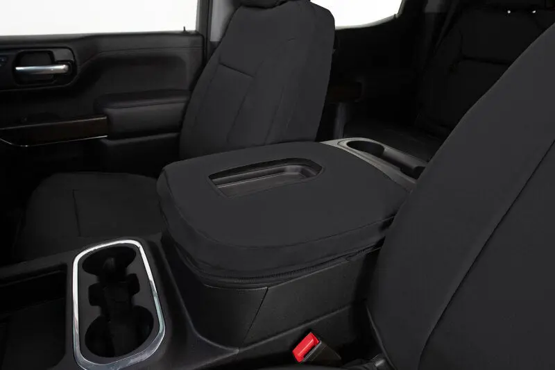 Covercraft Endura Precisionfit Front Row Seat Covers – Black/Black, Compatible With 2017–2022 Ford F-250/F-350/F-450/F-550 1