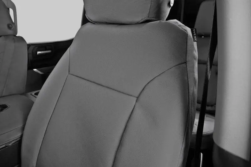 Covercraft Endura Precisionfit Custom Seat Covers For 2021–2024 Ford Bronco Second Row – Silver/Silver 1