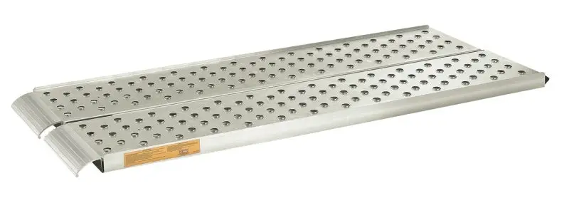 Lund Universal Bi-Fold Loading Ramp – Bright Aluminum Finish 2