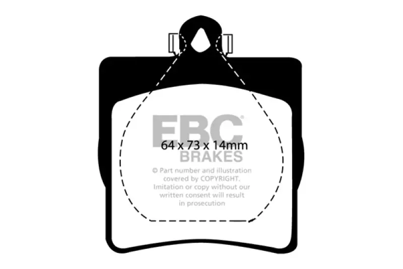 Ebc Redstuff High-Performance Rear Brake Pads For 2003–2008 Chrysler Crossfire 3.2L 2