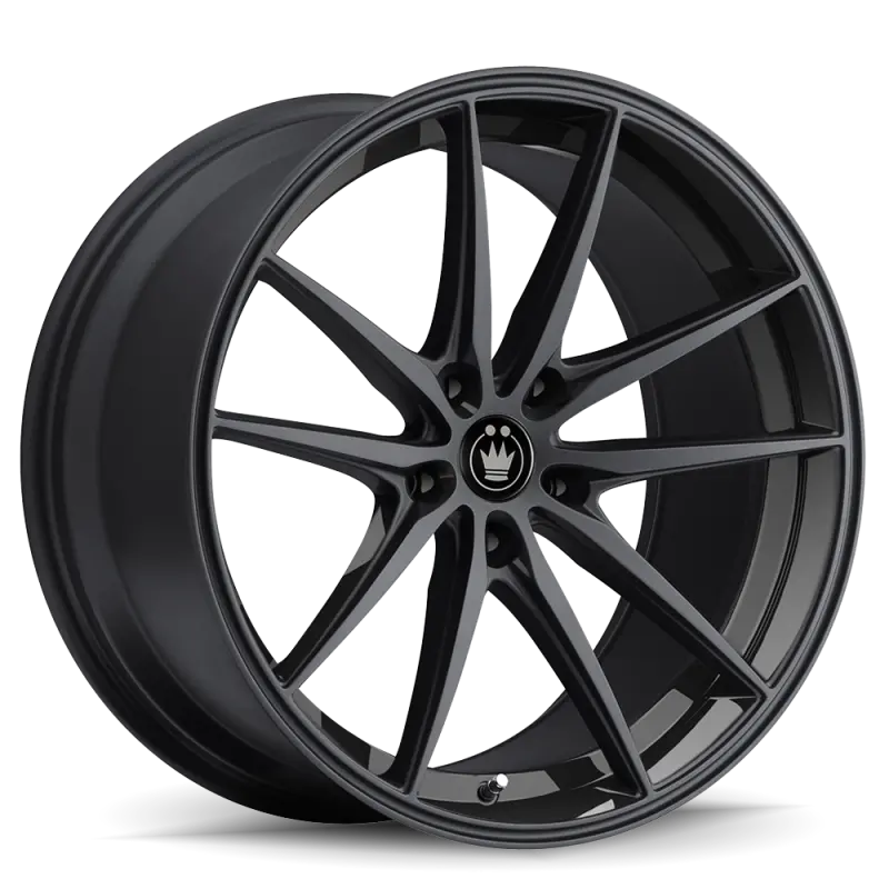 Konig Oversteer Gloss Black Alloy Wheel: 18X8", 5X108Mm Pcd, 45Mm Offset 1