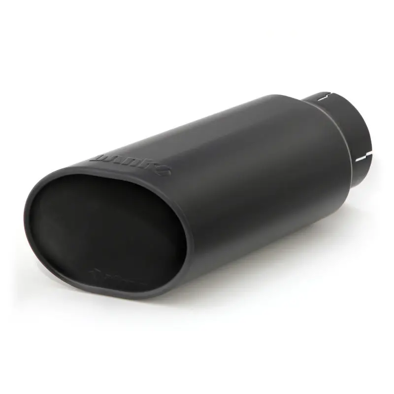Banks Power Stainless Steel Tailpipe Tip Kit – Obround Slash-Cut Design – 4-Inch Inlet – 5X6X14-Inch Dimensions – Matte Black Finish 1