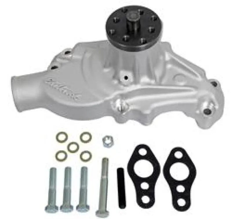 Edelbrock Satin-Finish Aluminum Water Pump Designed For Small-Block Chevy Street Rod Builds 1