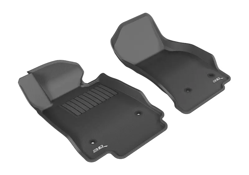 3D Maxpider 2014-2019 Cadillac Cts Kagu 1St Row Floormat - Black 1