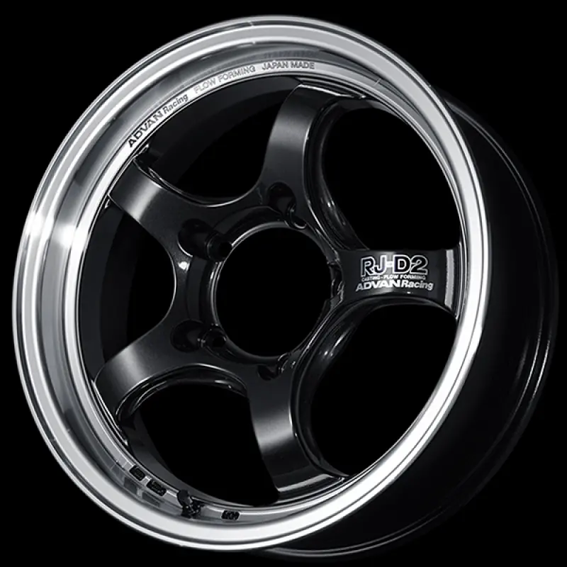 Advan Rg-D2 16X7.0 Inch Gunmetallic Wheel – +38Mm Offset, 5X100 Pcd, 57Mm Hub Bore, Machined Finish 1