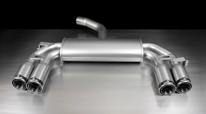 Remus Cat-Back Exhaust System For 2011 Volkswagen Golf Vi 1.2L – 84Mm Straight Pipe With Carbon Fiber Tailpipe Insert 1