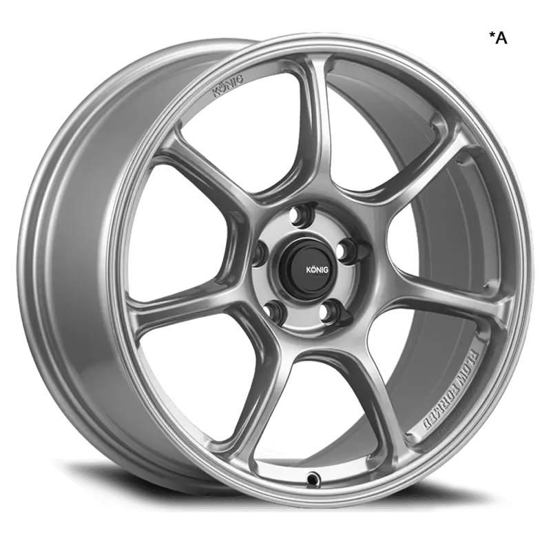Konig Ultragram Forged Wheel – 18X11B, 5X114.3 Bolt Pattern, +15 Offset, Titanium Metallic Knurled Bead 1