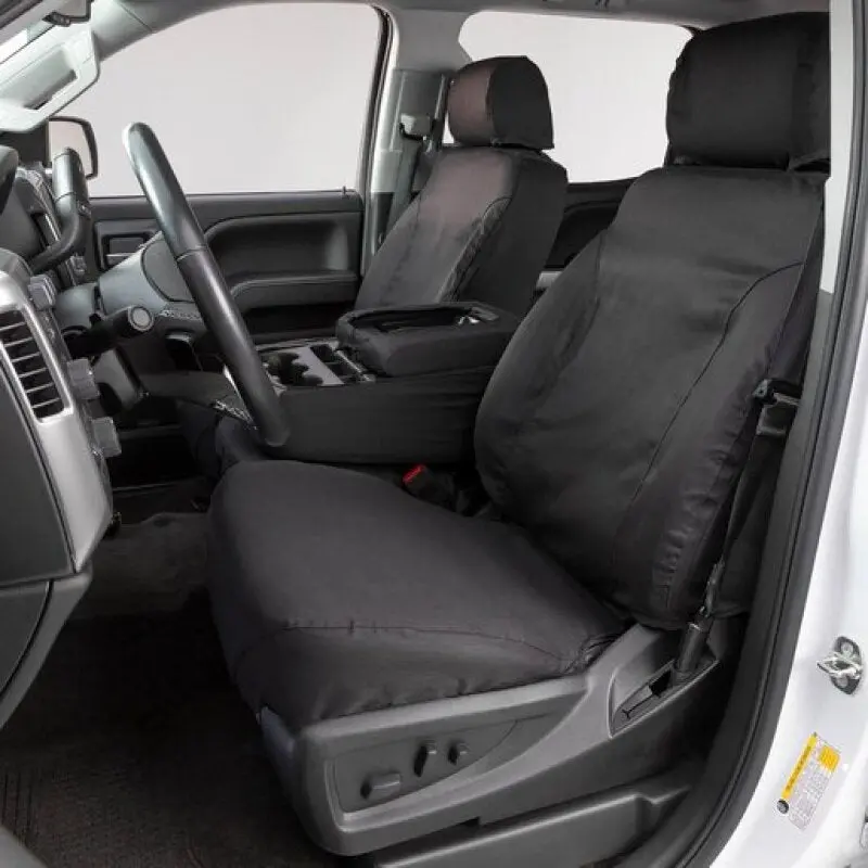 Covercraft Seatsaver Custom Front-Row Seat Covers For 2019–2023 Ford Ranger — Polycotton Blend, Charcoal 1