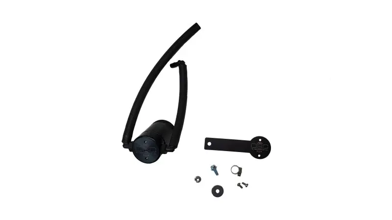 J&L Oil Separator – Passenger Side, Black Anodized, Fits 2022–2023 Nissan Frontier 3.8L V6 1