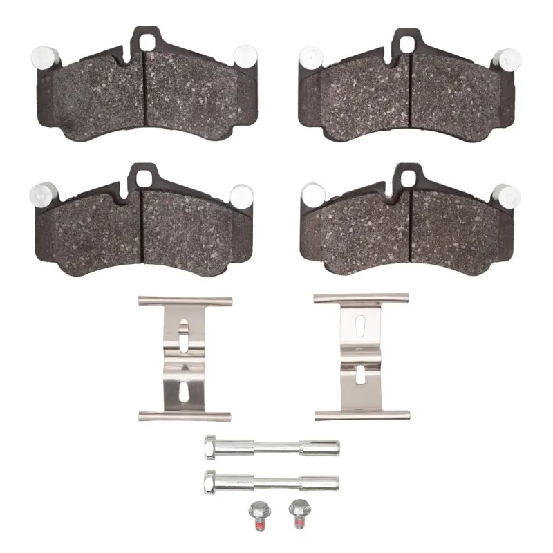 R1 Semi-Metallic Front Brake Pad & Hardware Kit For 2010–2011 Porsche 911 (997) 1