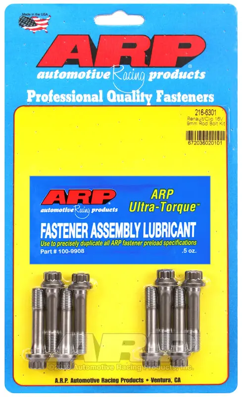 Arp High-Strength Rod Bolt Kit For Renault Clio 16V – M9 Thread Specification 1