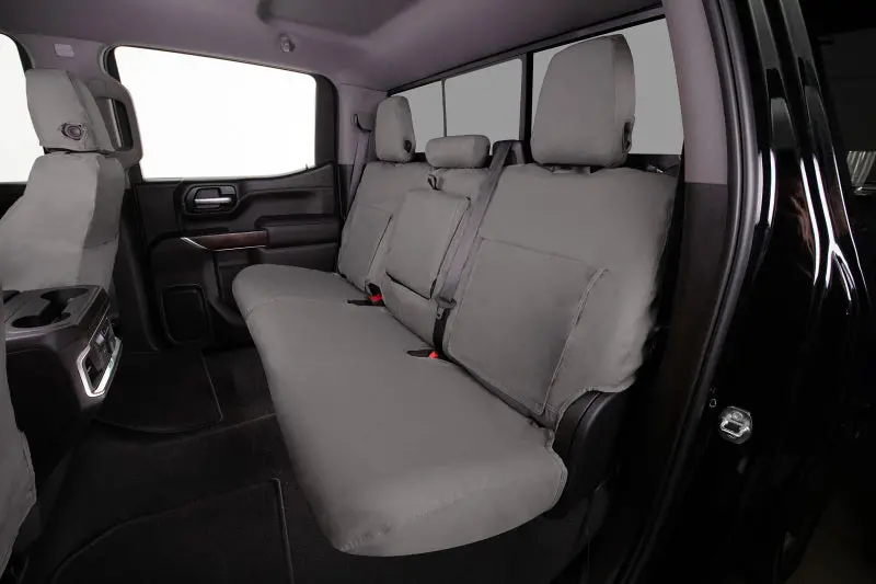 Covercraft Polycotton Custom Seat Covers For 2021–2024 Ford F-150 Front Row Seats – Misty Grey 1